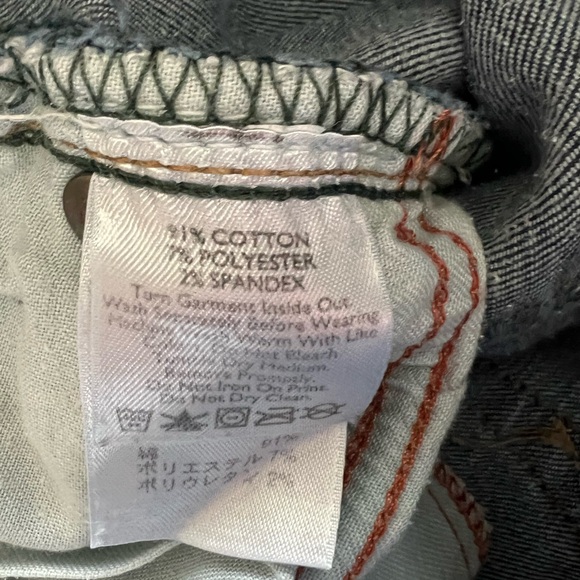 Eddie Bauer Curvy Straight Leg Specially Dyed Jeans Sz 12 - Picture 10 of 11